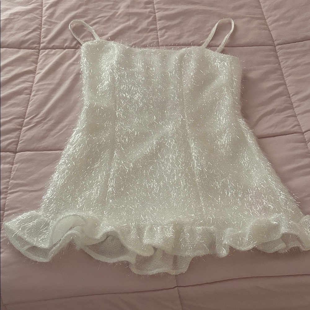 DOLLS KILL / SUGAR THRILLZ Fluffy Party Mini Dress - Picture 5 of 5